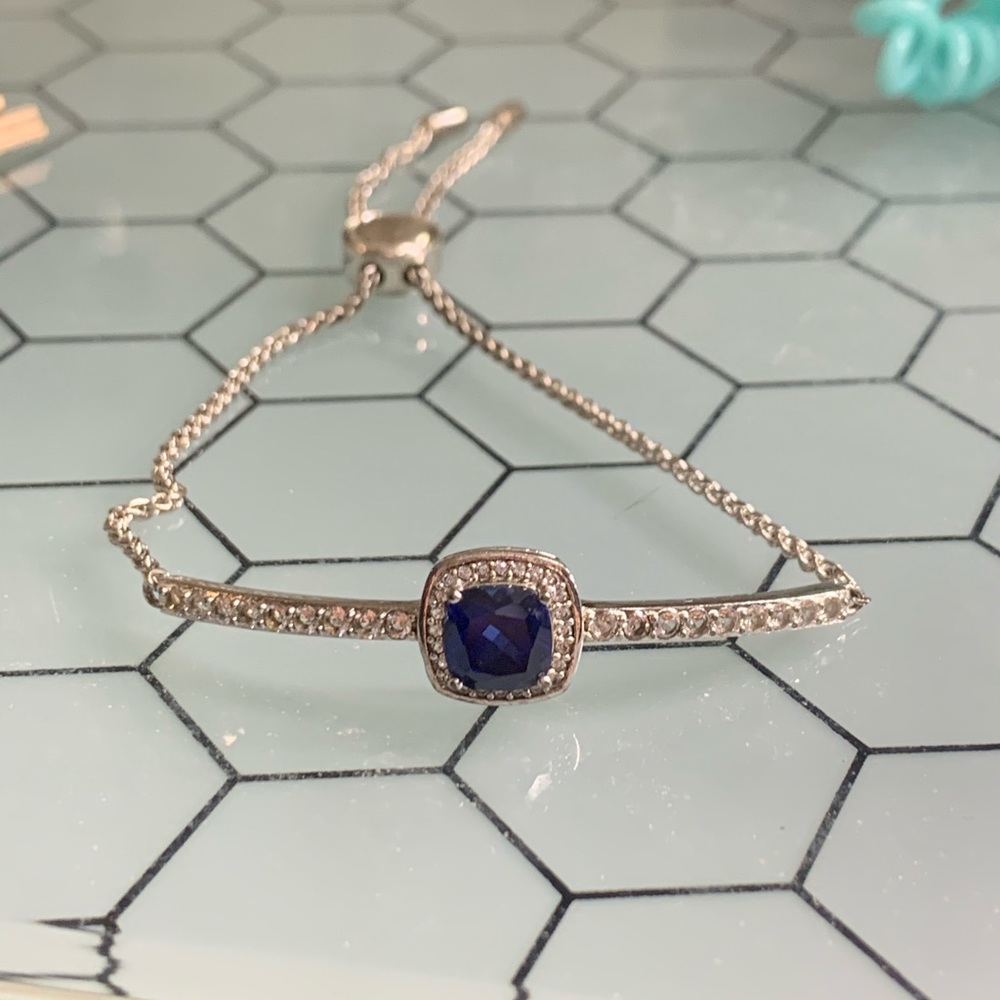 Sapphire and diamond bolero bracelet